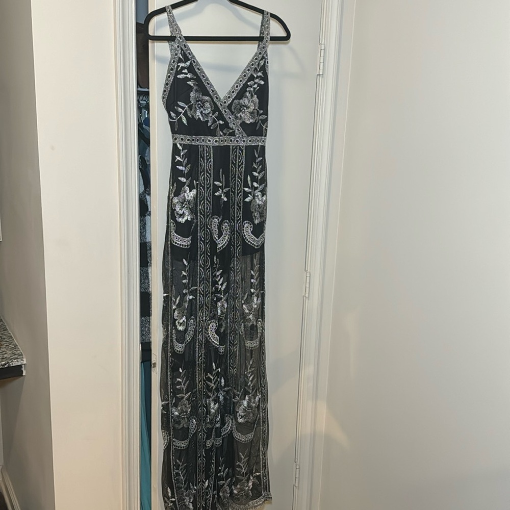Black and Silver Jumpsuit